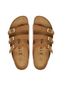 Birkenstock Klapki Florida 1033203 Brązowy. Kolor: brązowy. Materiał: nubuk, skóra #5