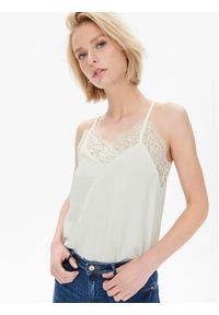only - ONLY Top Mette 15260194 Beżowy Regular Fit. Kolor: beżowy. Materiał: syntetyk #3