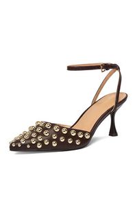 DeeZee Szpilki CEO-HY0570-1 Brązowy. Kolor: brązowy. Materiał: materiał. Obcas: na szpilce #7