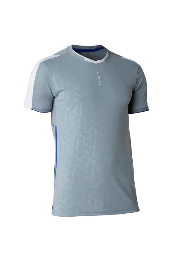 KIPSTA - Koszulka do piłki nożnej TRAXIUM. Kolor: niebieski, wielokolorowy, szary. Materiał: materiał. Sport: piłka nożna, bieganie