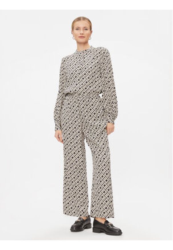 TOMMY HILFIGER - Tommy Hilfiger Spodnie materiałowe WW0WW41023 Kolorowy Relaxed Fit. Materiał: wiskoza. Wzór: kolorowy