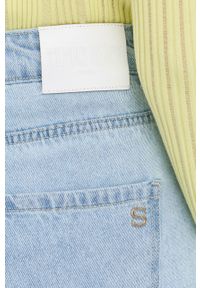 Silvian Heach jeansy damskie high waist. Stan: podwyższony. Kolor: niebieski #3