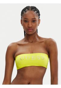 Guess Góra od bikini E5GJ56 LY00K Żółty. Kolor: żółty. Materiał: syntetyk