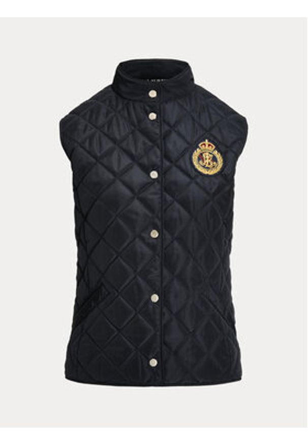Lauren Ralph Lauren - LAUREN RALPH LAUREN Bezrękawnik 297951276004 Granatowy Straight Fit. Kolor: niebieski. Materiał: syntetyk. Długość rękawa: bez rękawów