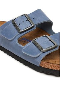 Birkenstock Klapki Arizona Sfb 1030864 Niebieski. Kolor: niebieski. Materiał: skóra, nubuk #4