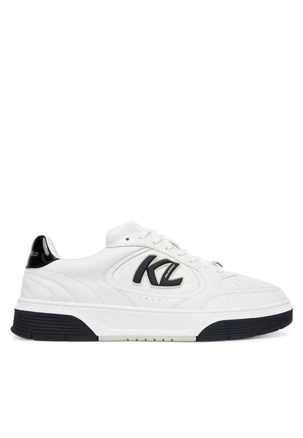 Karl Lagerfeld - KARL LAGERFELD Sneakersy KL53025 Biały. Kolor: biały. Materiał: skóra