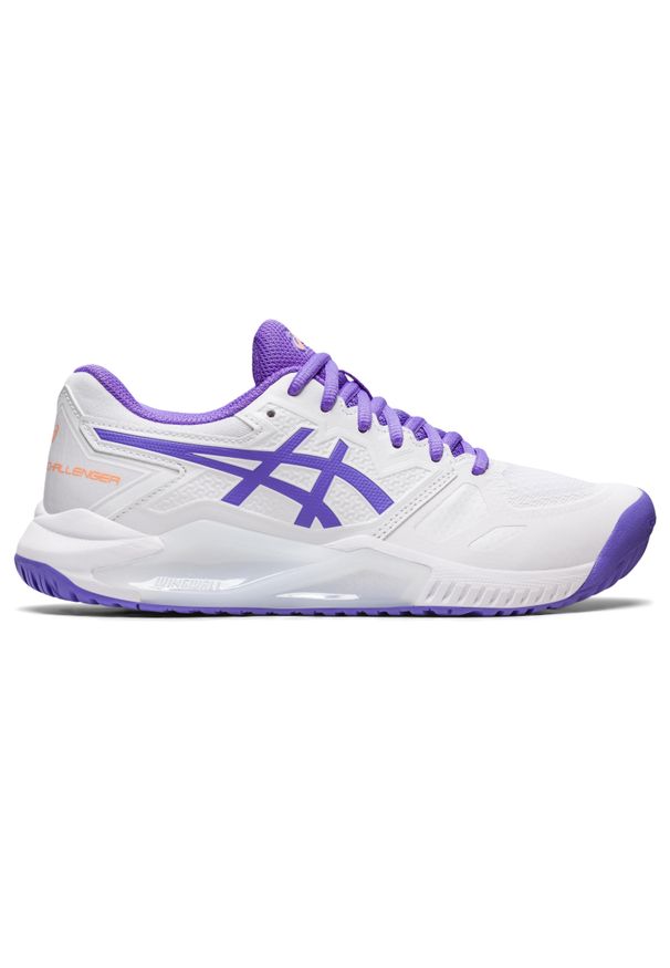 Damskie buty do tenisa Asics Gel-Challenger 13 Clay. Kolor: fioletowy, wielokolorowy, biały. Sport: tenis