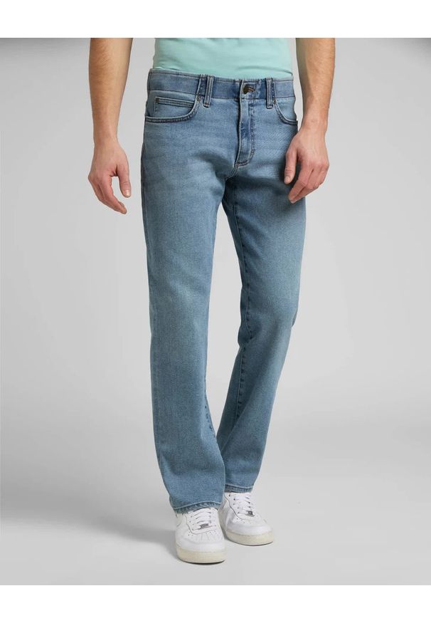 Lee - LEE STRAIGHT FIT XM MĘSKIE SPODNIE JEANSOWE FIELD BLUE L71WVTAG 112145537