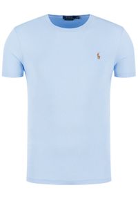 Polo Ralph Lauren T-Shirt Classics 710740727 Błękitny Slim Fit. Typ kołnierza: polo. Kolor: niebieski. Materiał: bawełna