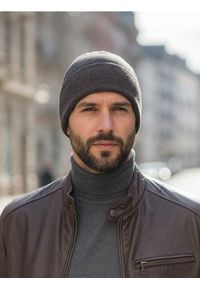 Sinsay - Czapka beanie basic z wiskozą 2 pack - szary. Kolor: szary. Materiał: wiskoza