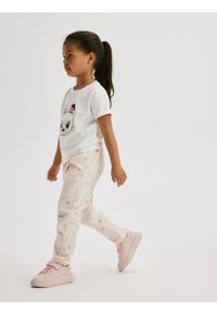Reserved - Wzorzyste spodnie - złamana biel. Materiał: tkanina, bawełna #1