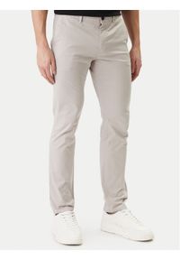 BOSS Chinosy 50510933 Beżowy Slim Fit. Kolor: beżowy. Materiał: bawełna #1
