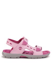 Timberland Sandały Moss Jump 2 Strap Sandal TB0A2AJ3X821 Różowy. Kolor: różowy. Materiał: materiał