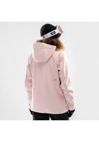 SIROKO - Damska kurtka snowboardowa Sporty zimowe Siroko W2-W Pastel. Kolor: różowy. Materiał: softshell, materiał. Sezon: zima. Sport: snowboard