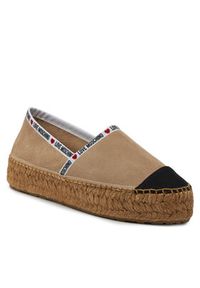 Love Moschino - LOVE MOSCHINO Espadryle JA10553G0IIG0131 Beżowy. Kolor: beżowy