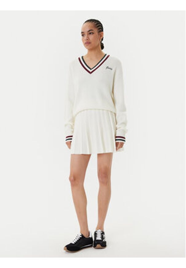 Guess Sweter V5BR01 Z1152 Écru Regular Fit. Materiał: akryl