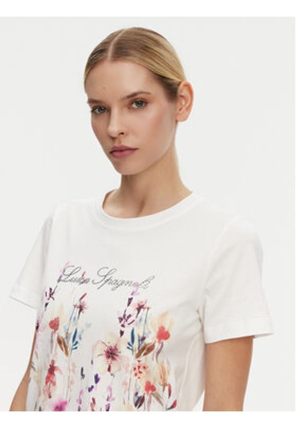 Luisa Spagnoli T-Shirt Boemi 542083 Biały Regular Fit. Kolor: biały. Materiał: bawełna