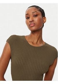 Armani Exchange Sukienka dzianinowa XW000119 AF10352 U6199 Zielony Slim Fit. Kolor: zielony. Materiał: syntetyk #2