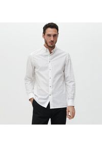 Reserved - Koszula regular fit w kratę - Biały. Kolor: biały #1