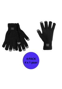 HEAT KEEPER - Damskie rękawiczki termiczne z technologią I-touch - Czarne - Jeden rozmiar - 4. Kolor: czarny. Materiał: poliamid. Sezon: jesień #1