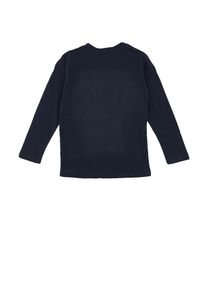 LEONE 1947 APPAREL - Dziecięcy t-shirt basic Leone z długim rękawem. Kolor: niebieski. Długość rękawa: długi rękaw. Długość: długie. Sport: joga i pilates