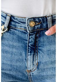 Just Cavalli - JUST CAVALLI Błękitne damskie jeansy Super Slim Chain, Rozmiar 29. Kolor: niebieski #7