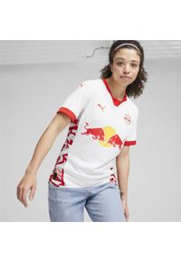 Puma - Damska koszulka domowa FC Red Bull Salzburg 24/25 PUMA White Red. Kolor: czerwony, biały, wielokolorowy. Sport: piłka nożna