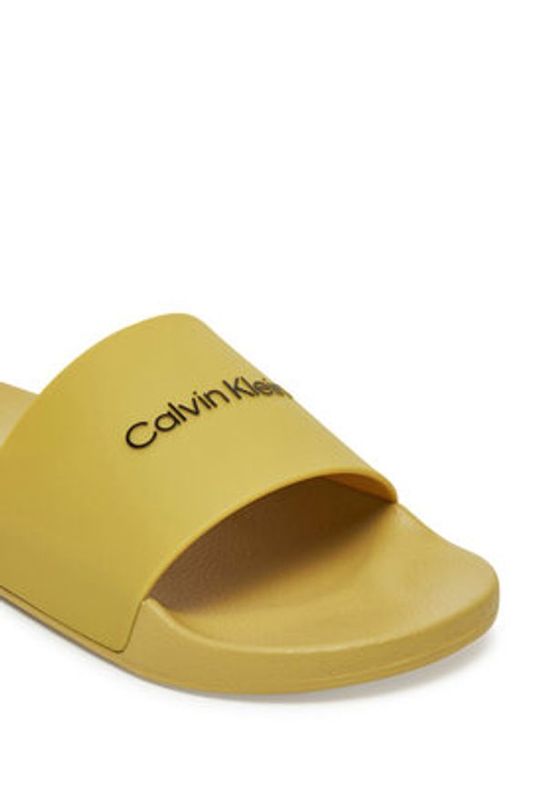Calvin Klein Klapki Pool Slide Rubber HM0HM00455 Zielony. Kolor: zielony
