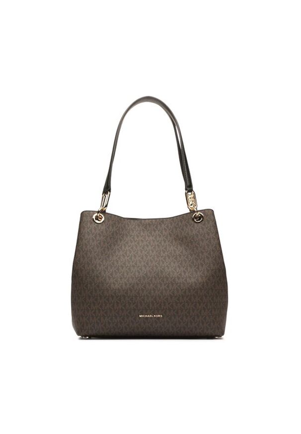 MICHAEL Michael Kors Torebka Kensington 30F3G8KT7B Brązowy. Kolor: brązowy. Materiał: skórzane