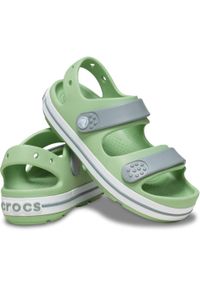 Crocs - Crocband Cruiser Sandal Maluch. Kolor: biały, zielony, wielokolorowy