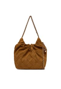 Tory Burch Torebka Fleming Suede Mini Hobo Bag 166066 Brązowy. Kolor: brązowy. Materiał: zamszowe, skórzane #1