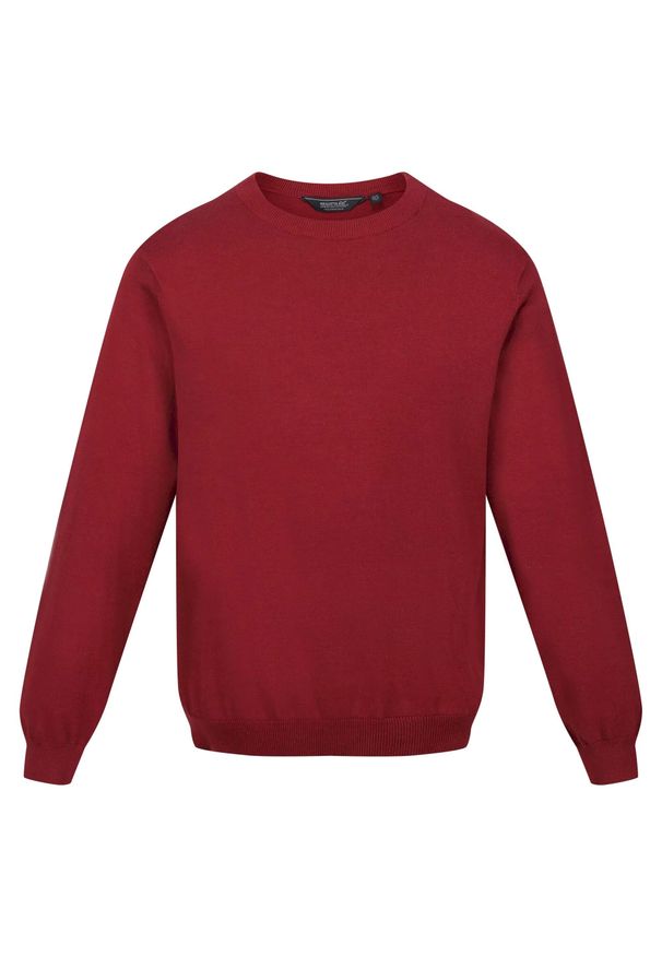 Regatta - Męski Sweter Z Dzianiny Kaelen. Kolor: czerwony. Materiał: dzianina