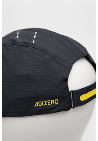 adidas Performance czapka z daszkiem kolor czarny z nadrukiem. Kolor: czarny. Materiał: tkanina, skóra, materiał. Wzór: nadruk #2