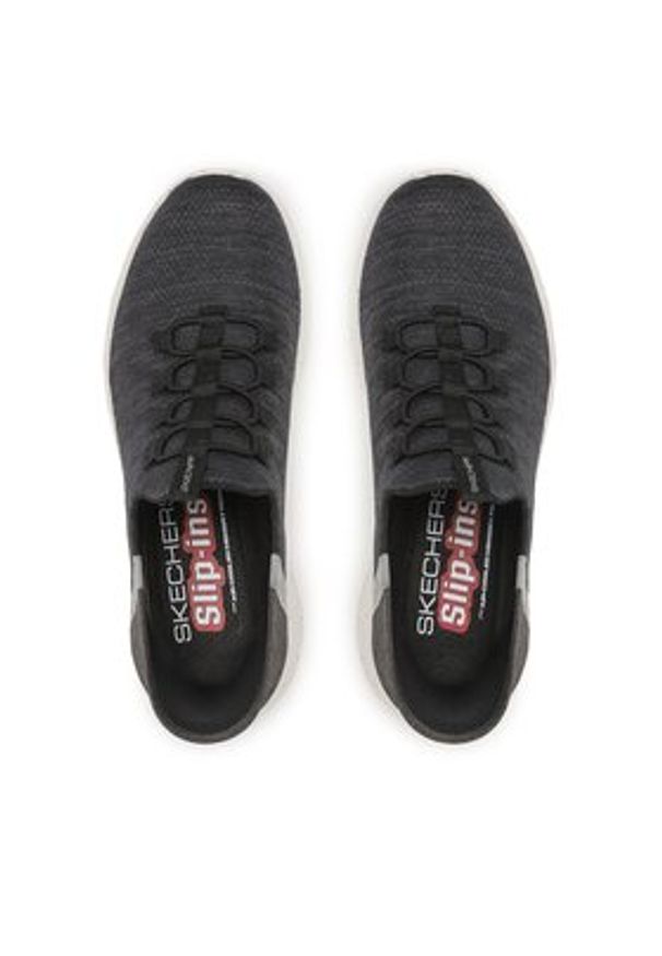 skechers - Skechers Sneakersy Right Away 232452/BLK Czarny. Kolor: czarny. Materiał: materiał