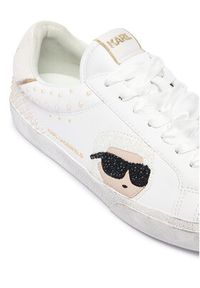 Karl Lagerfeld - KARL LAGERFELD Sneakersy KL60130N Biały. Kolor: biały. Materiał: skóra #3