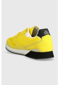 U.S. Polo Assn. sneakersy NOBIL kolor żółty. Nosek buta: okrągły. Zapięcie: sznurówki. Kolor: żółty. Materiał: guma #3
