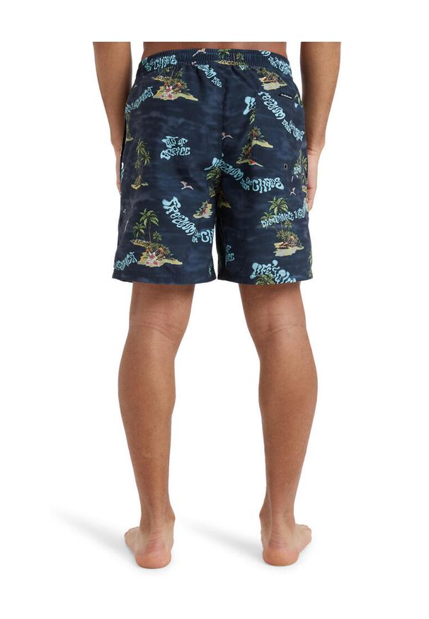 Quiksilver - Szorty kąpielowe dla Mężczyzn EVERYDAY STRAIGHT VOLLEY 17" Czarny. Kolor: niebieski. Materiał: poliester, materiał. Styl: sportowy