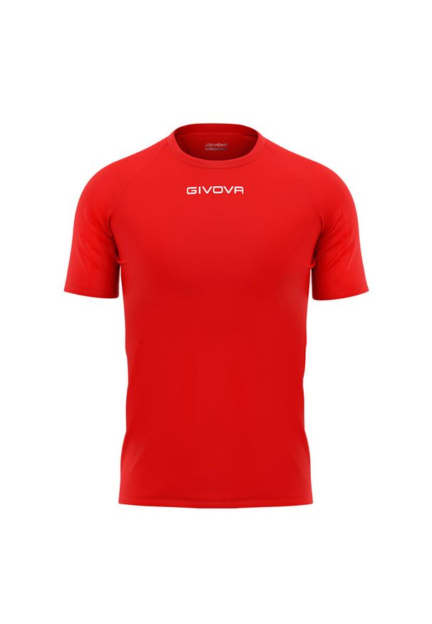 Koszulka piłkarska dla dorosłych Givova Capo MC. Kolor: czerwony. Sport: piłka nożna