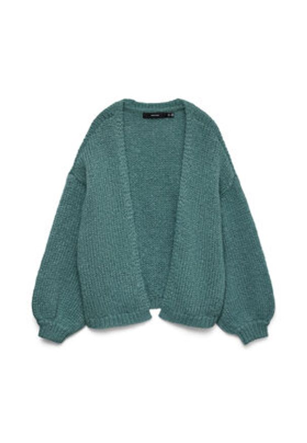 Vero Moda Kardigan Maybe 10273101 Zielony Oversize. Kolor: zielony. Materiał: syntetyk