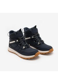 quechua - Buty turystyczne dla dzieci Quechua SH500 Warm wodoodporne. Kolor: wielokolorowy, niebieski, szary. Sezon: zima