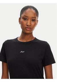 BOSS T-Shirt C_Elogo_5 50547547 Czarny Slim Fit. Kolor: czarny. Materiał: bawełna