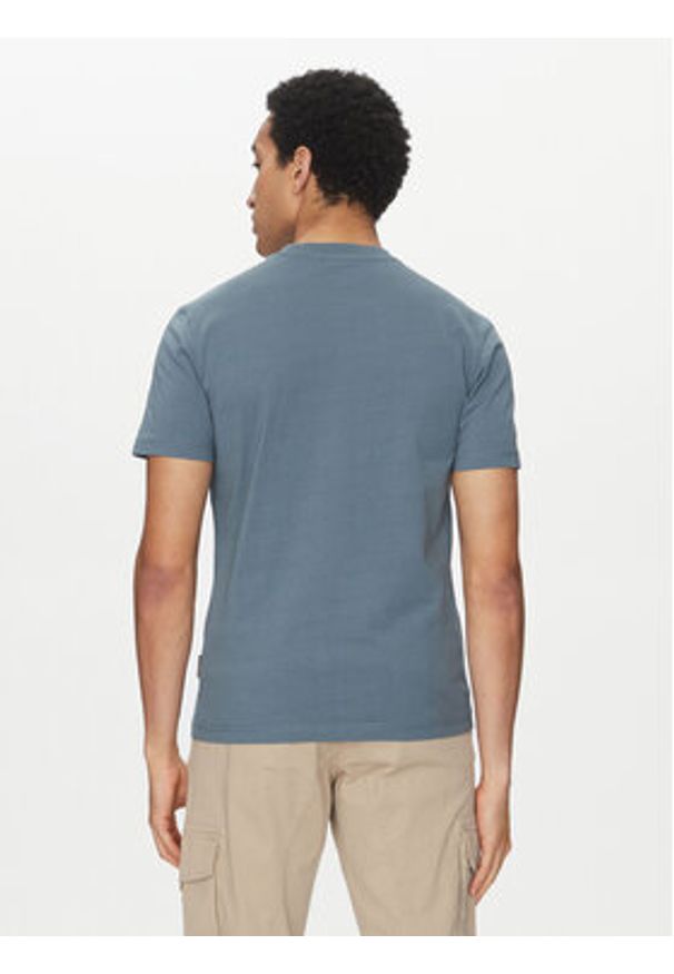 Napapijri T-Shirt Iaato NP0A4HFZ Niebieski Regular Fit. Kolor: niebieski. Materiał: bawełna