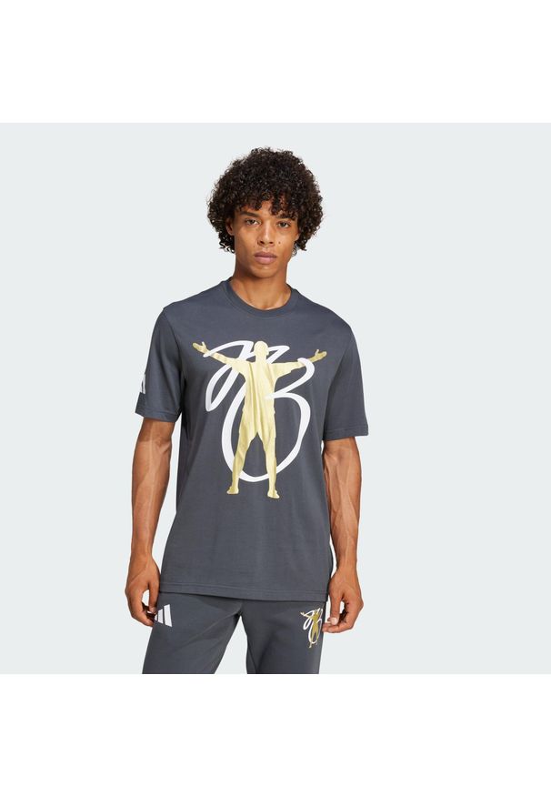 Adidas - Koszulka Bellingham. Kolor: szary
