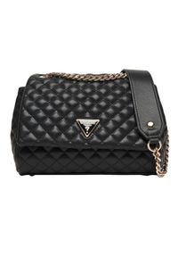 Guess - GUESS Czarna kopertówka damska Everlee Convertible. Kolor: czarny. Materiał: skórzane. Styl: casual, elegancki #5