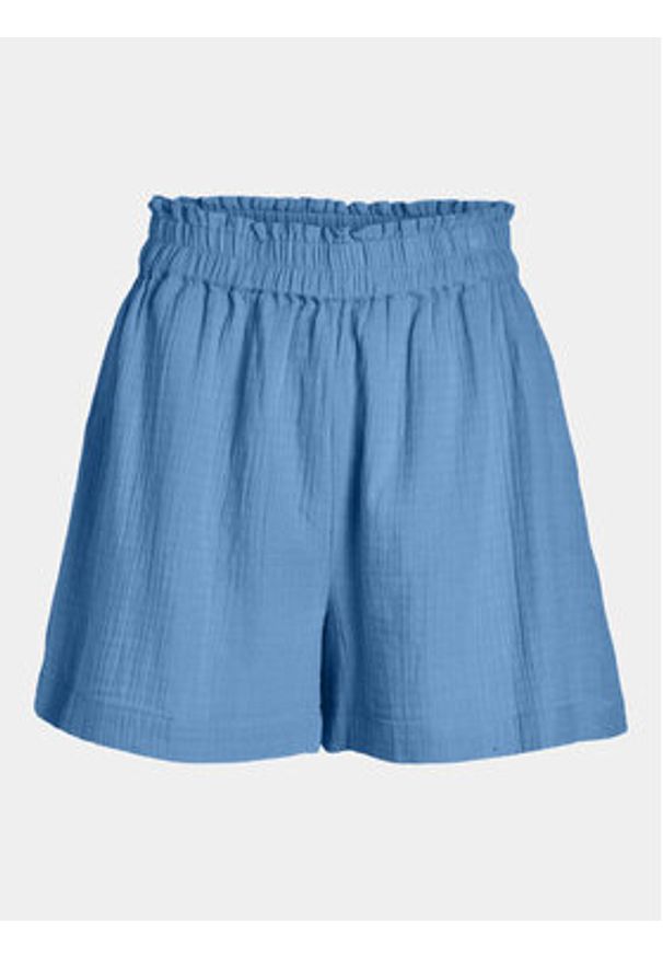 Vila Szorty materiałowe Lania 14089489 Niebieski Loose Fit. Kolor: niebieski. Materiał: bawełna