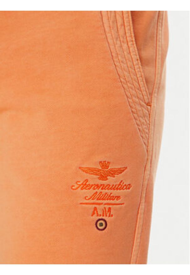Aeronautica Militare Szorty sportowe 251BF016F583 Pomarańczowy Regular Fit. Kolor: pomarańczowy. Materiał: bawełna. Styl: sportowy