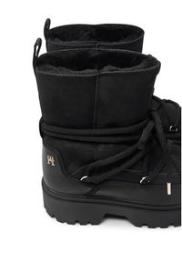 TOMMY HILFIGER - Tommy Hilfiger Śniegowce FW0FW08085 Czarny. Kolor: czarny. Materiał: skóra #6