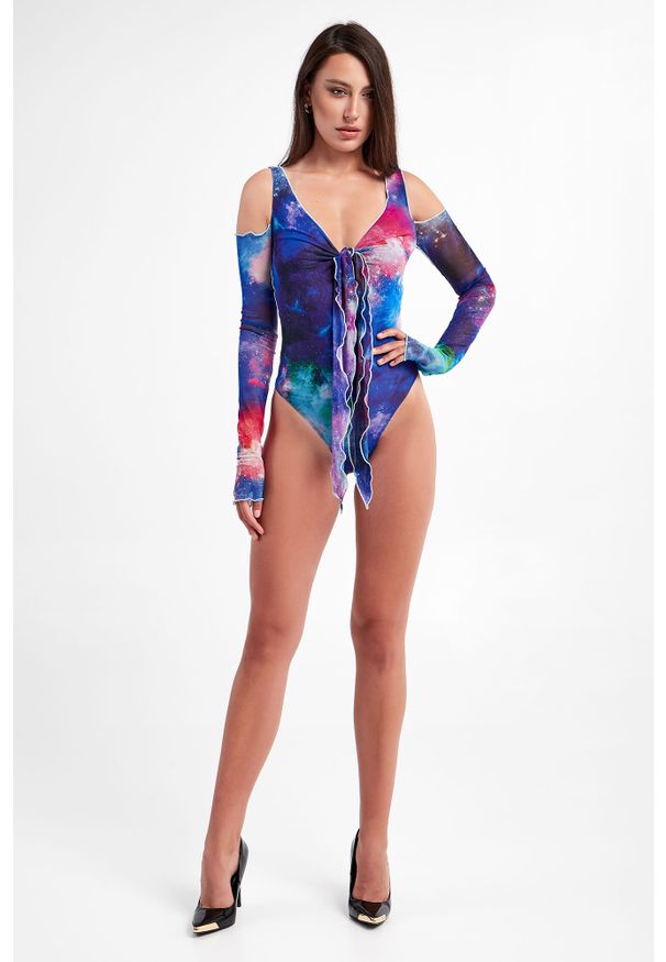 Versace Jeans Couture - Body VERSACE JEANS COUTURE. Długość rękawa: długi rękaw. Długość: długie. Wzór: nadruk
