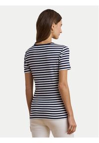 Lauren Ralph Lauren - LAUREN RALPH LAUREN T-Shirt 200957662001 Granatowy Slim Fit. Kolor: niebieski. Materiał: bawełna