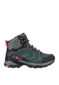 Buty trekkingowe damskie CMP MELNICK MID zamszowe wodoodporne. Kolor: czarny, zielony, wielokolorowy. Materiał: zamsz